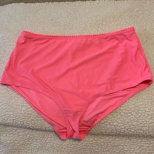 Hot pink plus size bikini